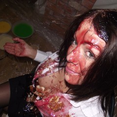 tonyhill: Miah - Messy Gunged Secretary!