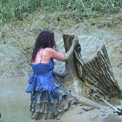 FOXY: Lydia fully immersed in mud