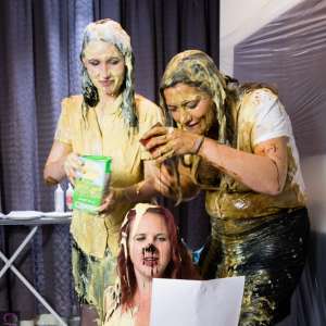 CandyCustard: JnC gets the splosh distraction treatment from Maria and Honeysuckle