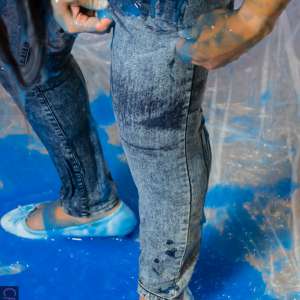CandyCustard: JnC is gunged in stonewash jeans and white shoes
