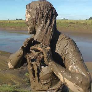 DungeonMasterOne: Coed: A lovely young couple totally plaster each other with mud!
