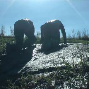 DungeonMasterOne: Coed: A lovely young couple totally plaster each other with mud!