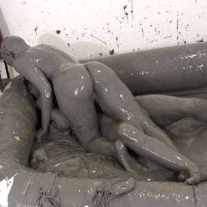 Messygirl: Amy vs Amy Nude Mud Wrestling!