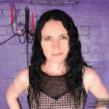 DungeonMasterOne: Honeysuckle in officewear mess-punished by clean Maria!
