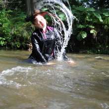 DungeonMasterOne: Felicity's wet workout in the river