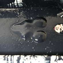 Stella: Stella strips down to nothing in a tub of black slime.
