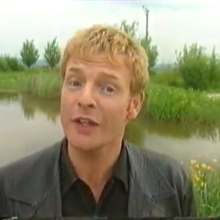 MattA: Cute guy in leather jacket messed on by bird