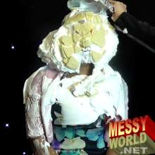LiquidX: Messyworld Hotbox: Karen Covered in Pies then 'Washed'  by Mistress