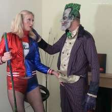 WSMProductions: Halloween messy fun with the Joker and Harley Quinn--wsm