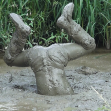 Jayce: last mud vid of 2017!  stuck in hunters and happy!  diving IN!