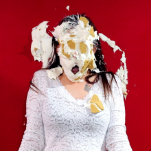 PieZone: Tara Tied Gets 20 Real Pies While Wearing Stockings, Garter Belt and Heels