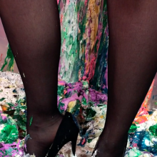 PieZone: Tara Tied Gets 20 Real Pies While Wearing Stockings, Garter Belt and Heels