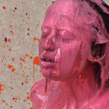 FOXY: Lola suspended and paint covered