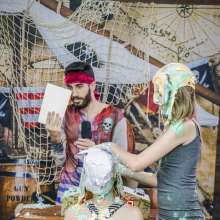 walking the plank: Beautiful girls getting pied and slimed girl 09--Tati vs Gabi (the Redhead)