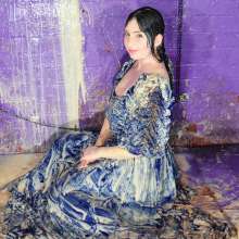 DungeonMasterOne: Download: Veronica gets creamy and custardy in a beautiful blue gown