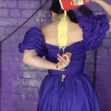 DungeonMasterOne: Download: Veronica gets creamy and custardy in a beautiful blue gown