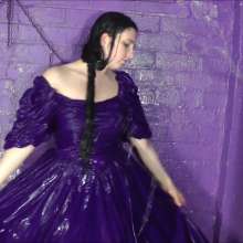 DungeonMasterOne: Download: Veronica gets creamy and custardy in a beautiful blue gown