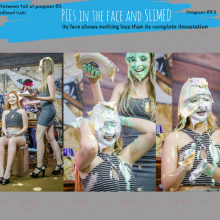 walking the plank: Beautiful girls getting pied and slimed girl 09--Tati vs Gabi (the Redhead)