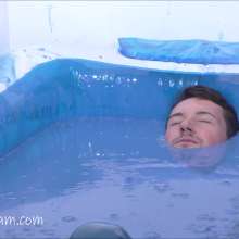 Candyguys: Ed Raw takes a deep gunge bath clothed then nude