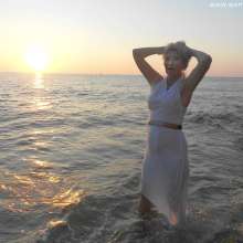 WSMProductions: Mrs. CC in two wet outdoor sets of Holiday and Waterfall--wsm