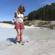 RevSlymsford: Brand New: Pink Wellies In The Mud