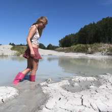 RevSlymsford: Brand New: Pink Wellies In The Mud