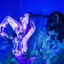 messyhot: Honey Heptane and Lum Halloween Slime Horror Fest