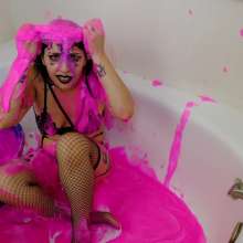 messyhot: Honey Heptane and Lum Halloween Slime Horror Fest