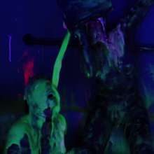 messyhot: Honey Heptane and Lum Halloween Slime Horror Fest