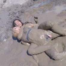 Alana SexyMessyBabes: Lingerie Mud Mayhem