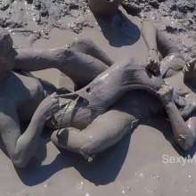 Alana SexyMessyBabes: Lingerie Mud Mayhem