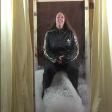 LiquidX: Michaela Slimed in Adidas Chile62 Tracksuit