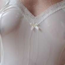 MadelineOasis: Oasis Video--Black and White Silk Slips--2 Scenes