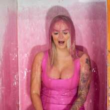 CandyCustard: Photoset: Louise Pink PVC Gunge