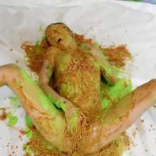 Kaydens: POV Slime My Pussy with Green Slime, Spaghetti and More