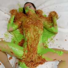 Kaydens: POV Slime My Pussy with Green Slime, Spaghetti and More