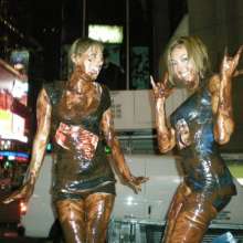 Chuck M: pudding wrestling