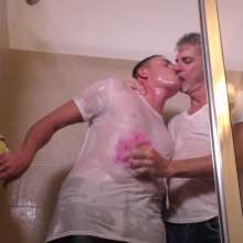 alexisrain: Richard and Leo: Shower