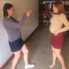 RevSlymsford: Rock Paper Scissors Messy Forfeit Game:  Vikki V Nicky