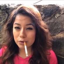 RevSlymsford: Tiswas Girl Smoking and Mess