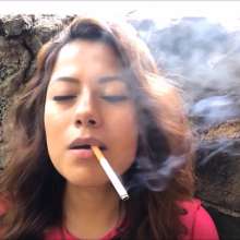 RevSlymsford: Tiswas Girl Smoking and Mess