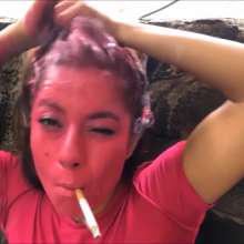 RevSlymsford: Tiswas Girl Smoking and Mess