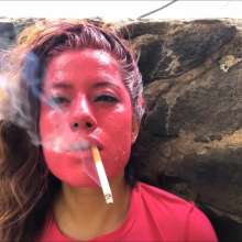 RevSlymsford: Tiswas Girl Smoking and Mess