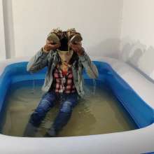 Wetlook Doll: Wet Denim Clothes