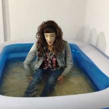 Wetlook Doll: Wet Denim Clothes