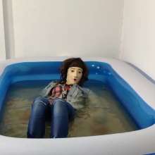 Wetlook Doll: Wet Denim Clothes