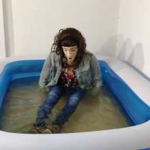 Wetlook Doll: Wet Denim Clothes