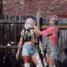 FunFilled Photography: Amy Gets Pied and Slimed in Her Clothes by Caprice!