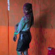 lovingmessy4you: Beautiful Gunge in Yellow Tie, White Shirt a Skirt