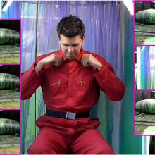 LiquidX: Callum Red Boilersuit